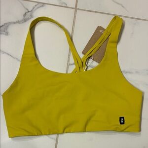 On Cloud Women's Vibrant Chartreuse Sports Bra
